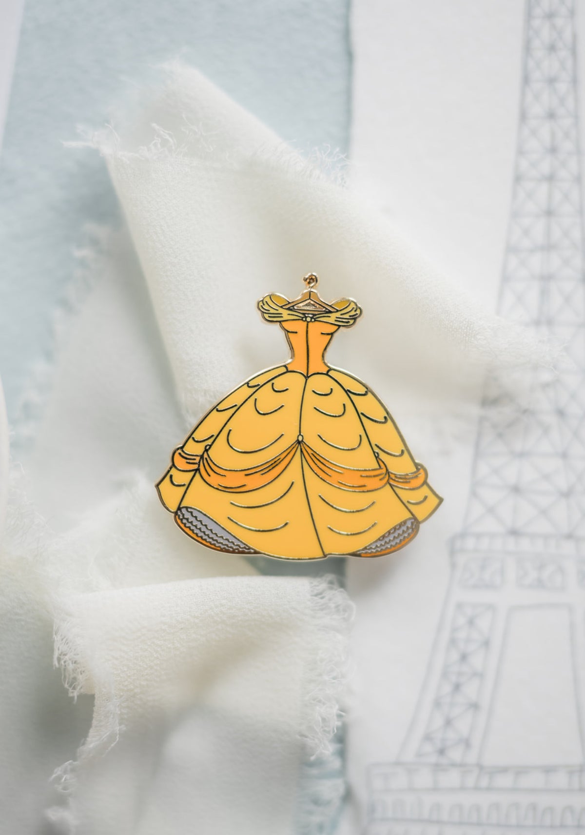 BELLE’S CLOSET YELLOW MINI DRESS PIN